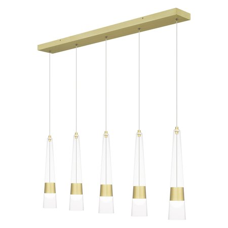 QUOIZEL Zia Integrated LED Satin Gold Island Light PCZIA539SD